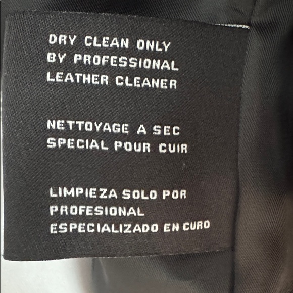 Michael Kors Black Moto Leather Jacket size S - Picture 13 of 13